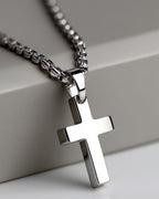 Minimal Cross Necklace | Stainless steel 6