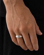 Minimal Cross Ring | Silver 3