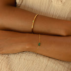 Thin Emerald Cuff 5