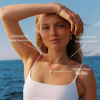 Mother of Pearl Cross Necklace 10