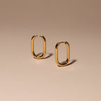 Oval Hoop Earrings 3