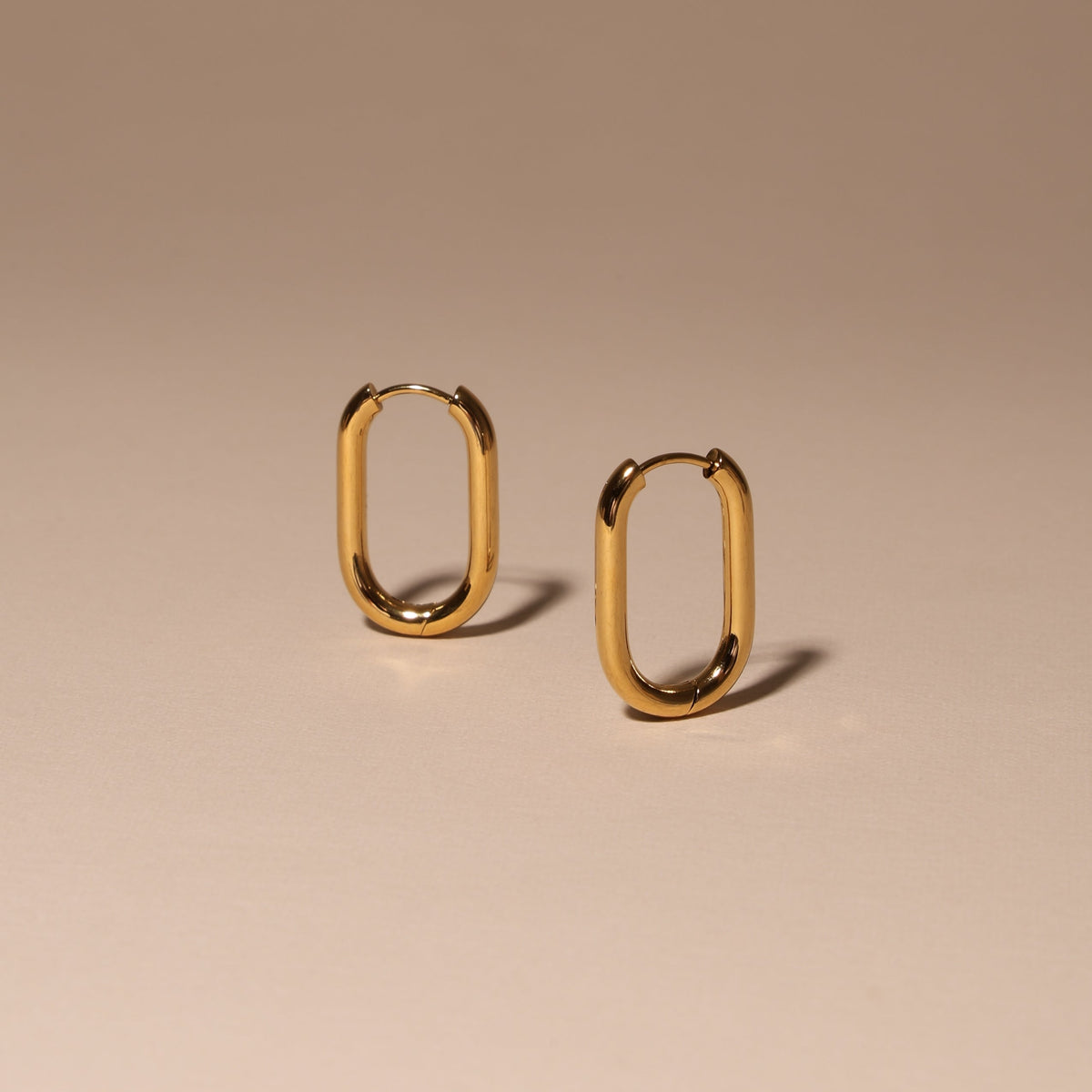 Oval Hoop Earrings 3