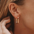 Oval Hoop Earrings 1