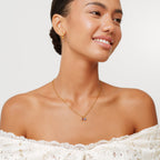Paperclip Birthstone Necklace 7