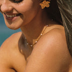 Dainty Gold Pearl Choker 9