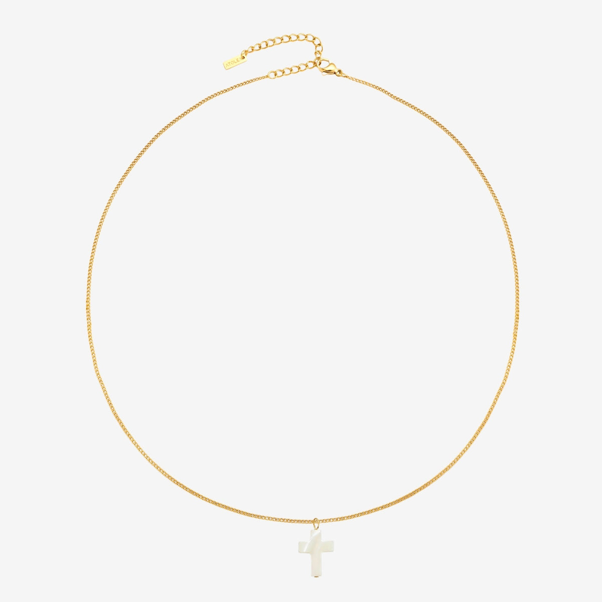 Mother of Pearl Cross Necklace 5