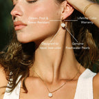 Tiny Pearls Hoops 6