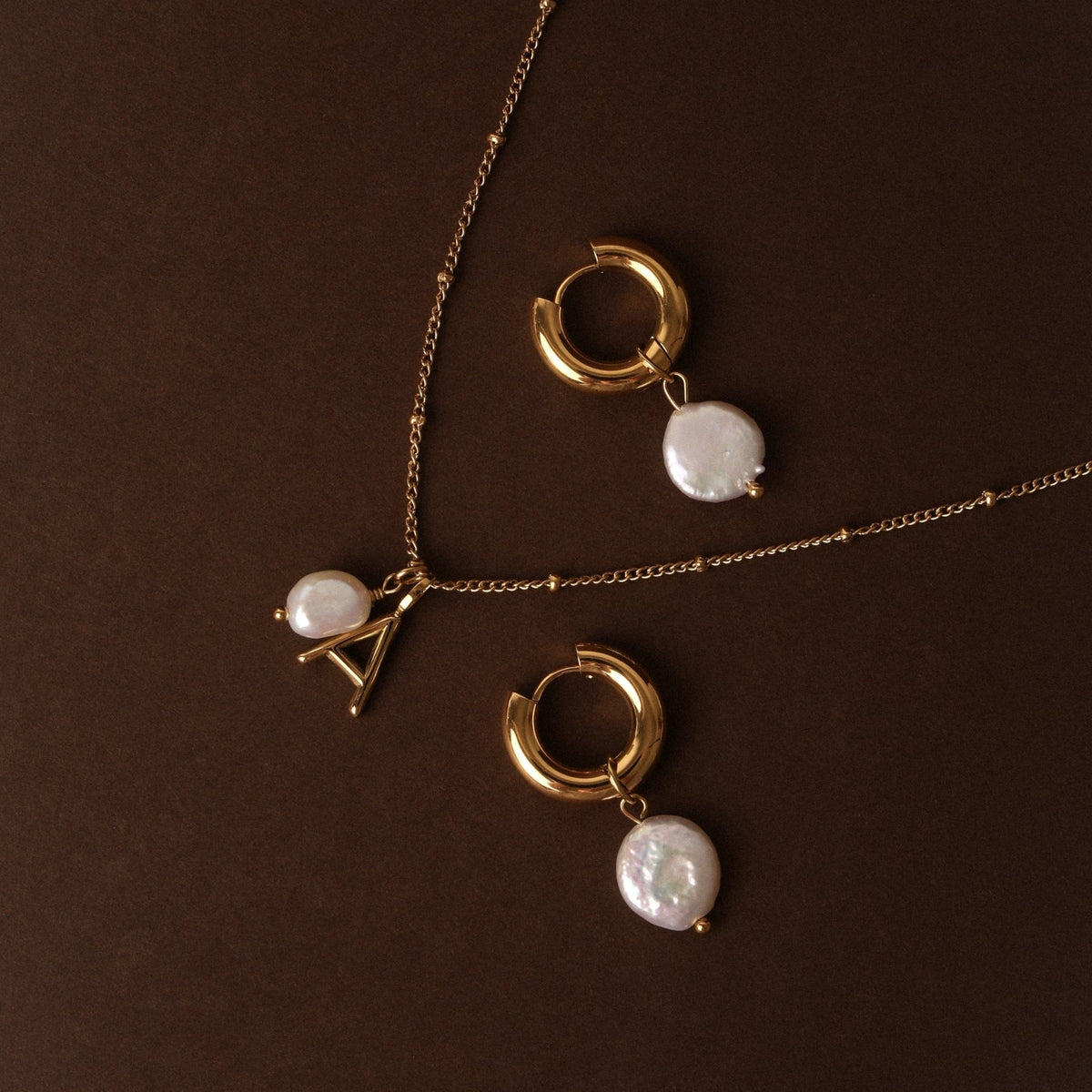 Initial & Pearl Necklace 9