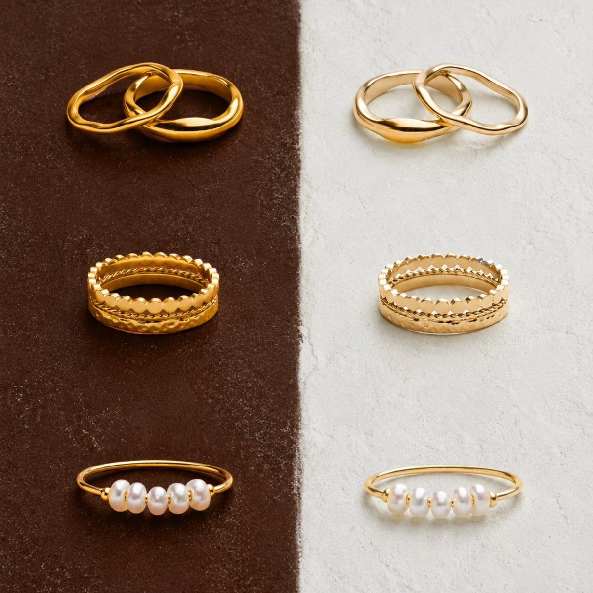 Mini Pearls Ring 6