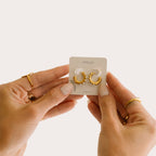 Mini Pearl Huggies Earrings 9