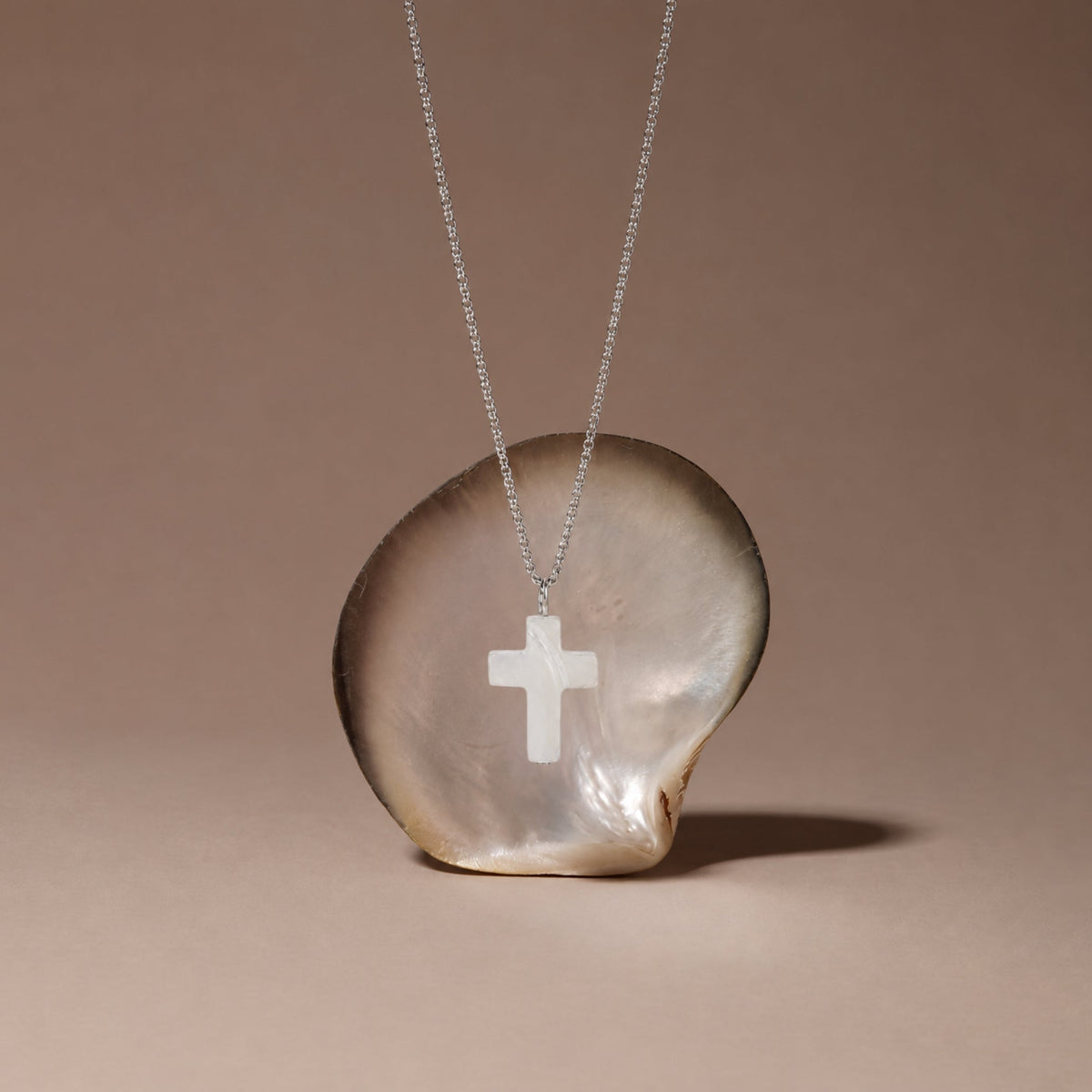 Mother of Pearl Cross Necklace 9