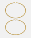 Permanent Bracelet Set Gold | Couple Set 1