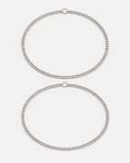 Permanent Bracelet Set Silver | Couple Set 1
