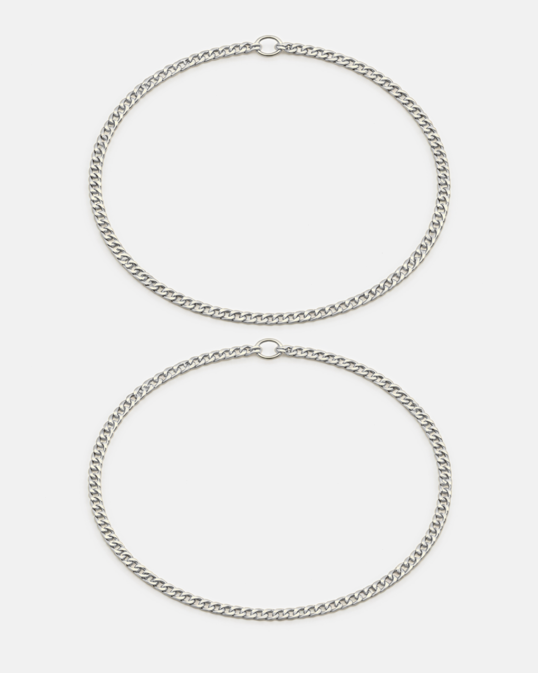 Permanent Bracelet Set Silver | Couple Set 1