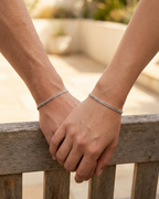 Permanent Bracelet Set Silver | Couple Set 3