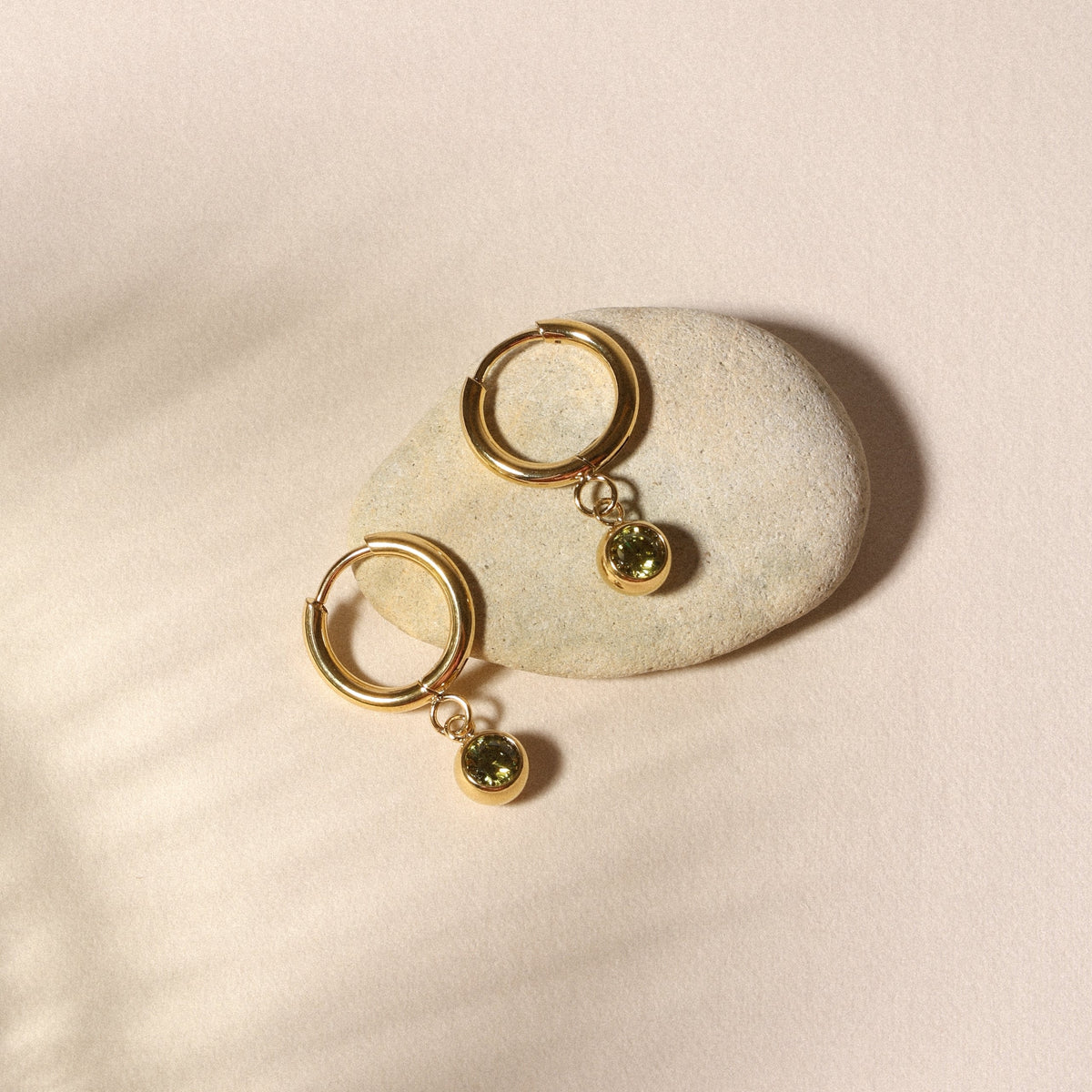 Birthstone Charm Hoops 5