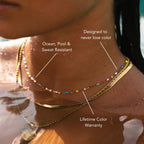 Rainbow Dainty Choker 2