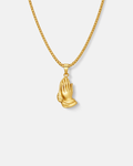 Praying Hands Necklace | Gold 1