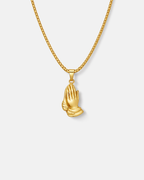 Praying Hands Necklace | Gold 1