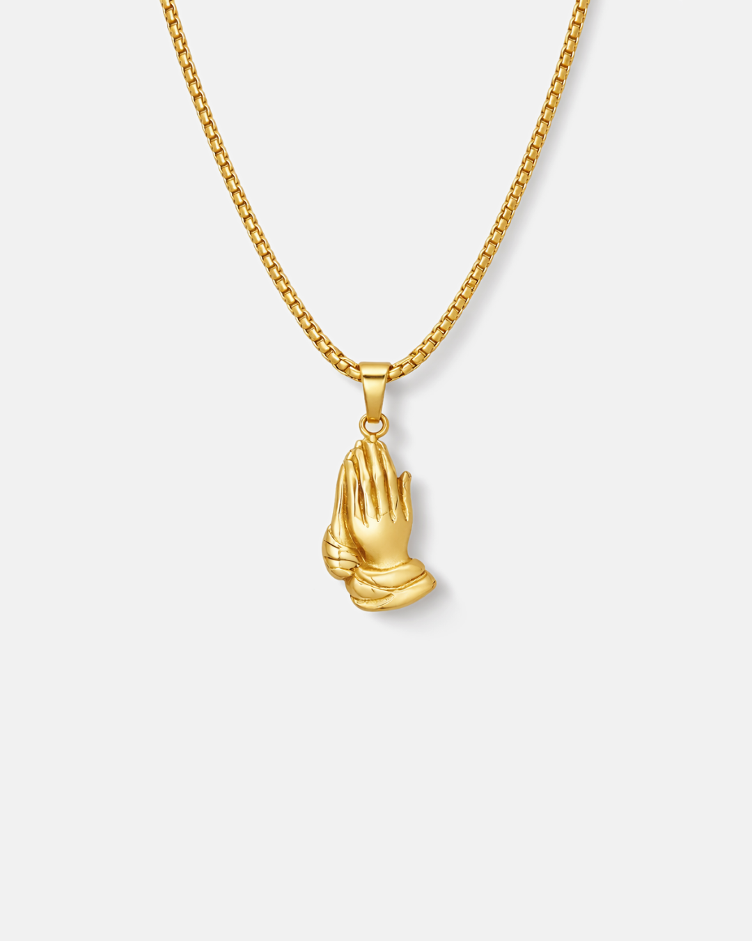 Praying Hands Necklace | Gold 1