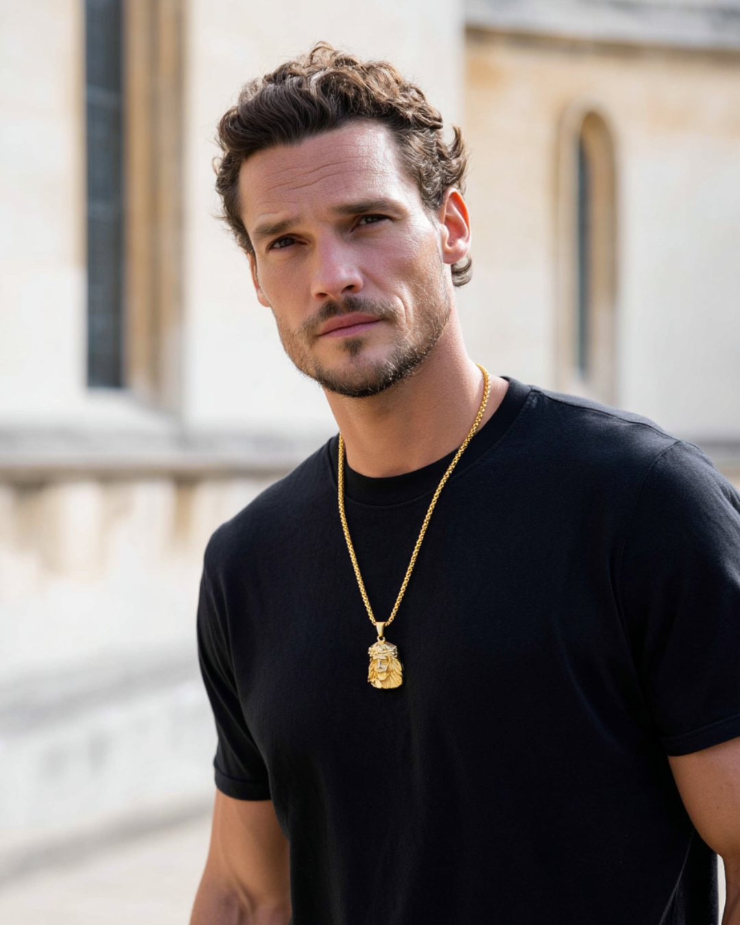 Praying Hands Necklace | Gold 3