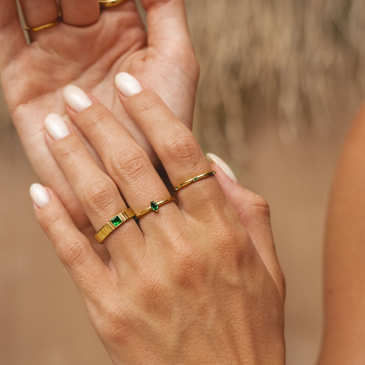 Dainty Emerald Ring 3