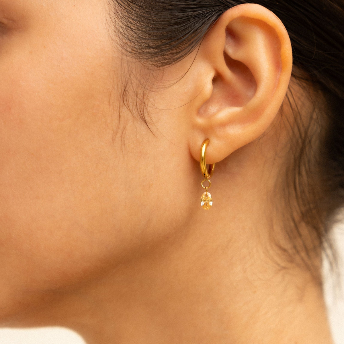Rosé Drop Earrings 2