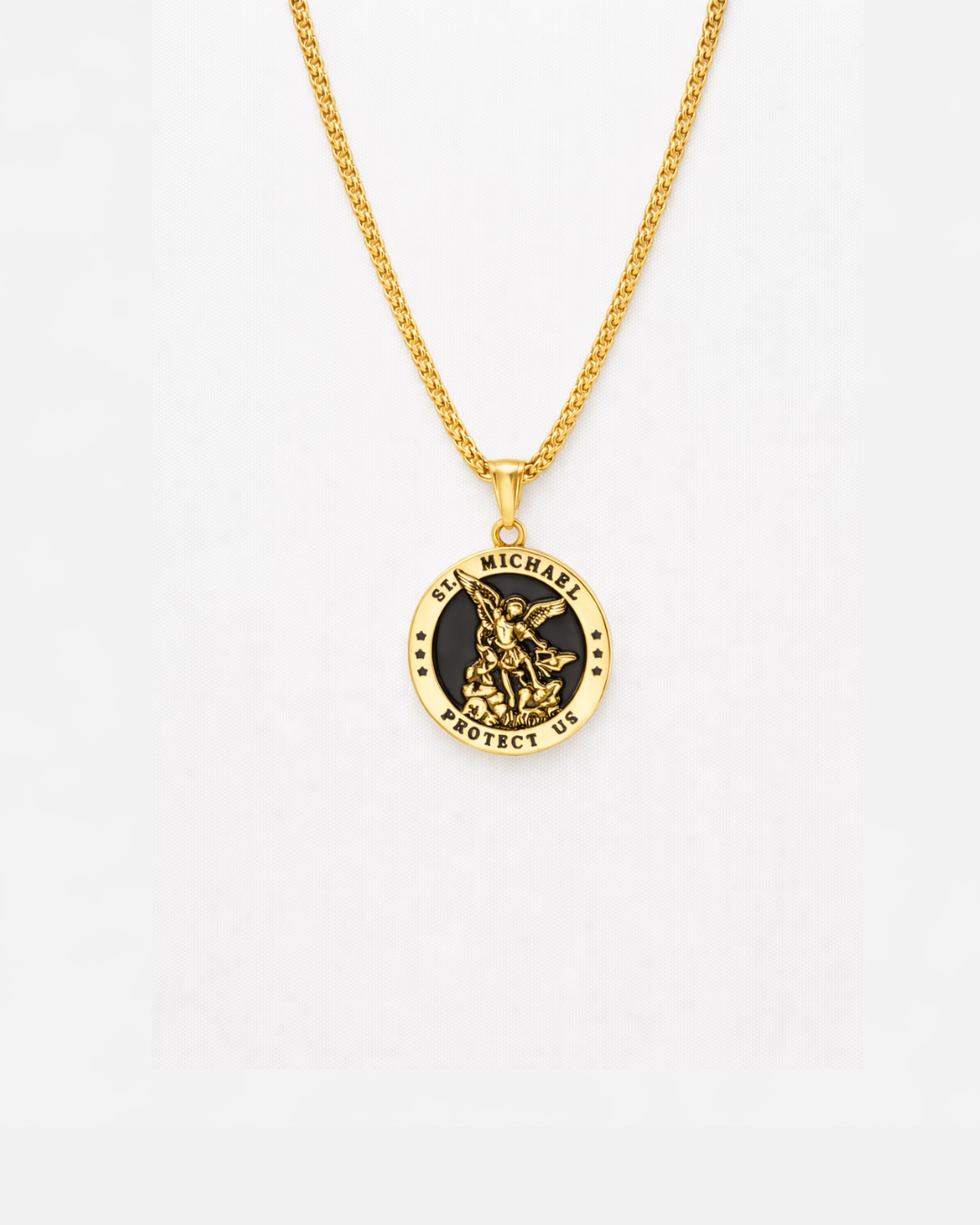 Saint Michael Protection Necklace | Gold 1