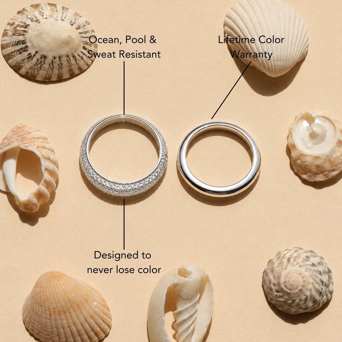 "Day & Night" Ring Set 7