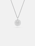 Pureform Compass Necklace | Platinum 1