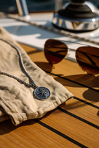 Pureform Compass Necklace | Platinum 3
