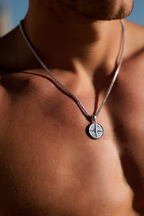 Pureform Compass Necklace | Platinum 4