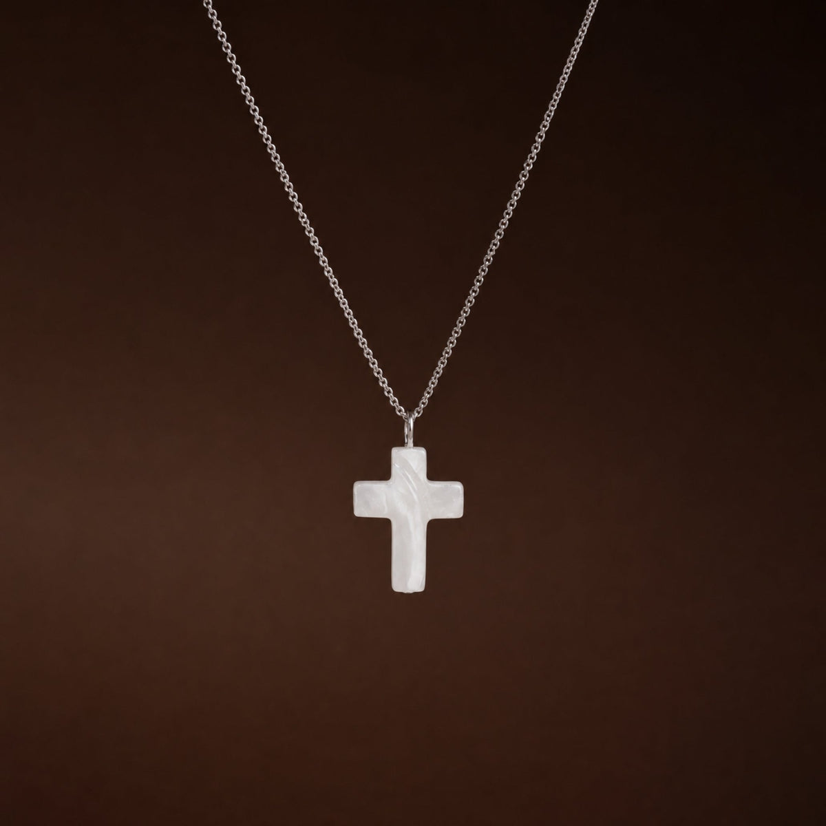 Mother of Pearl Cross Necklace 11