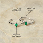 Dainty Emerald Ring 9