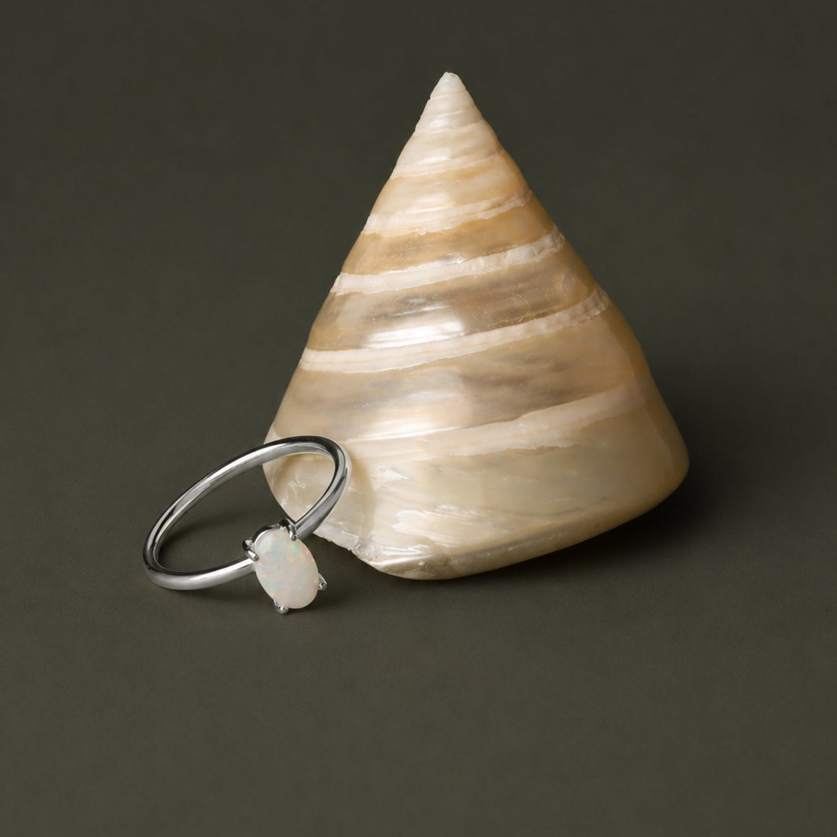 Oval Opal Ring 8