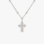 Pearl Cross Necklace 7
