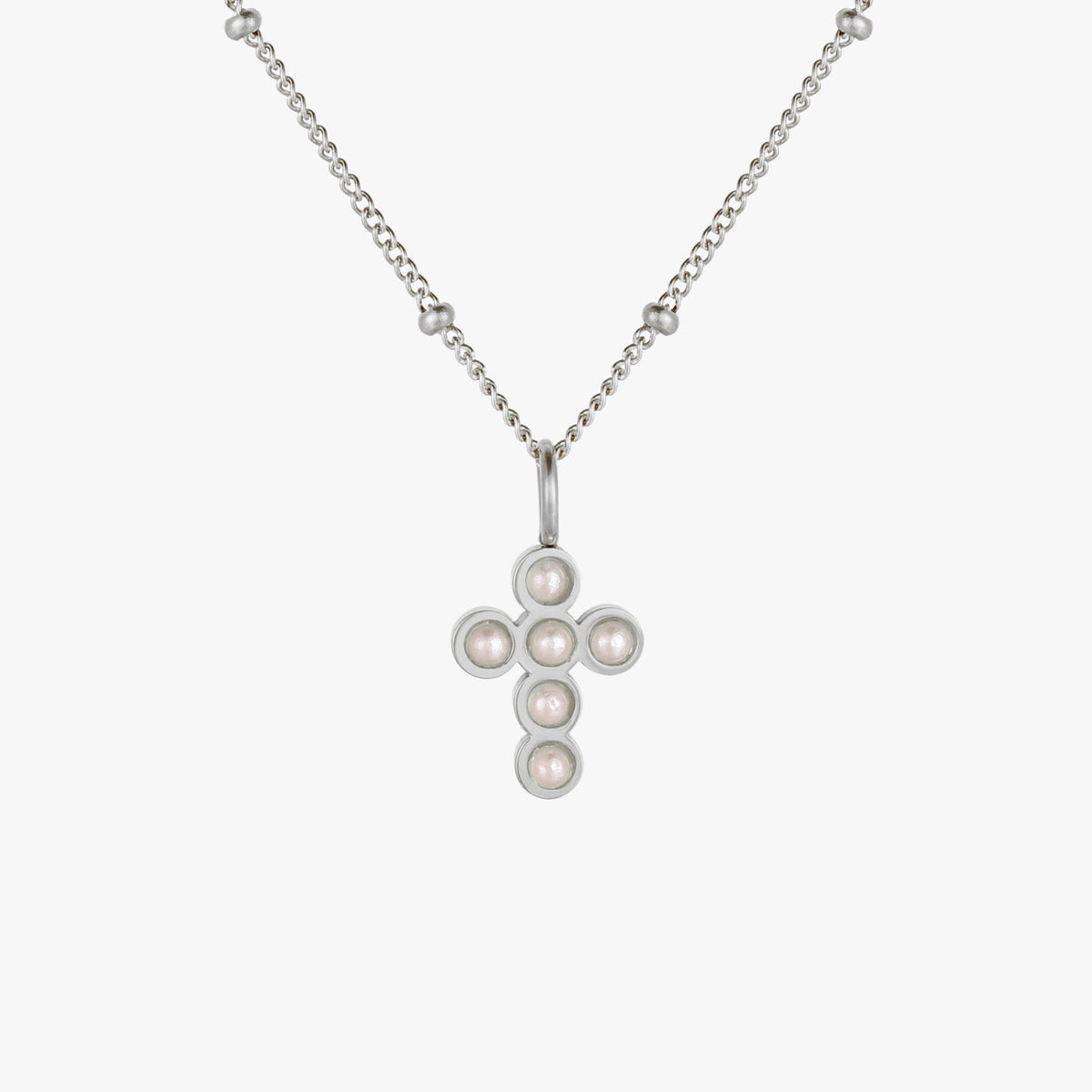 Pearl Cross Necklace 7