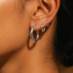 Thick Hoop Earrings 12