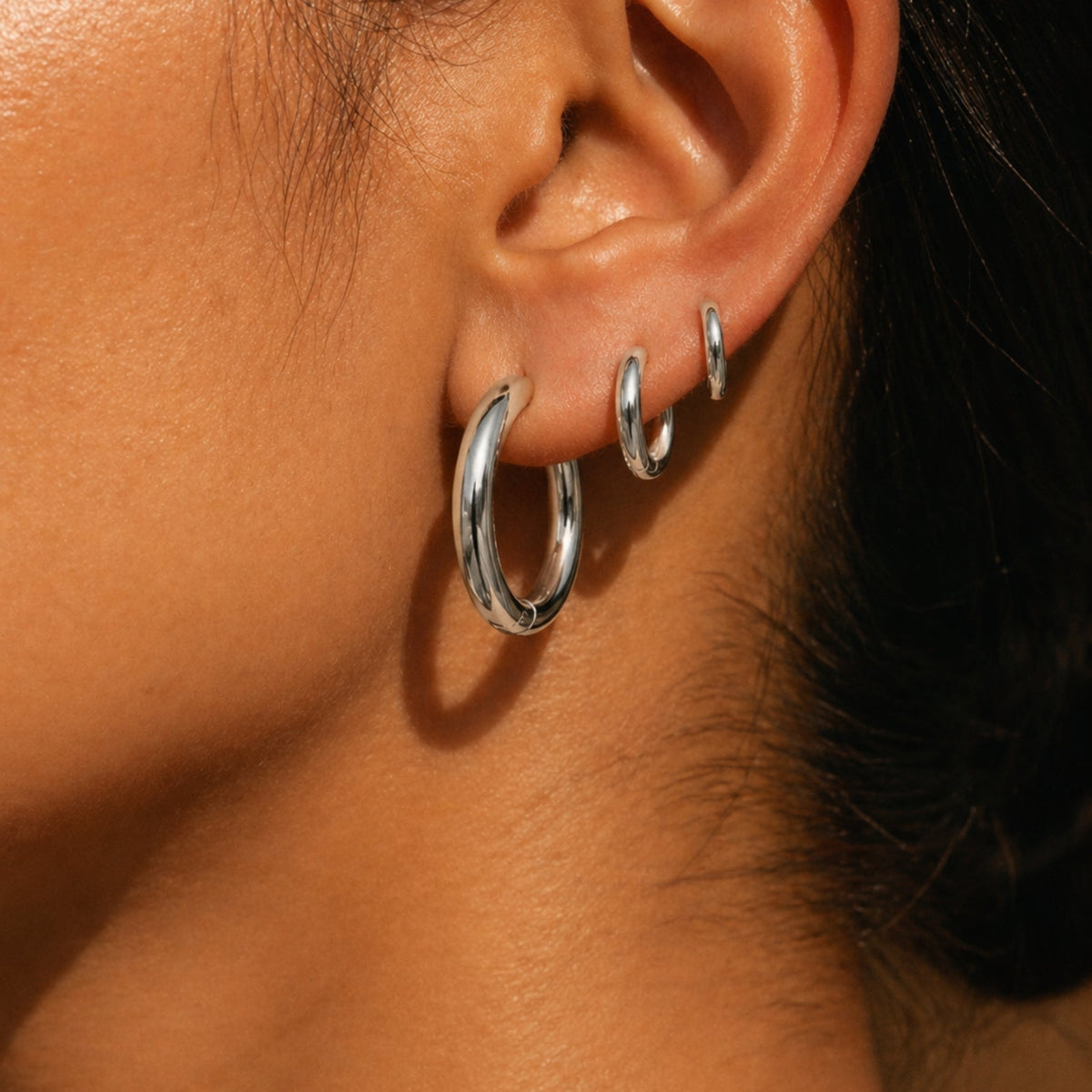 Thick Hoop Earrings 12