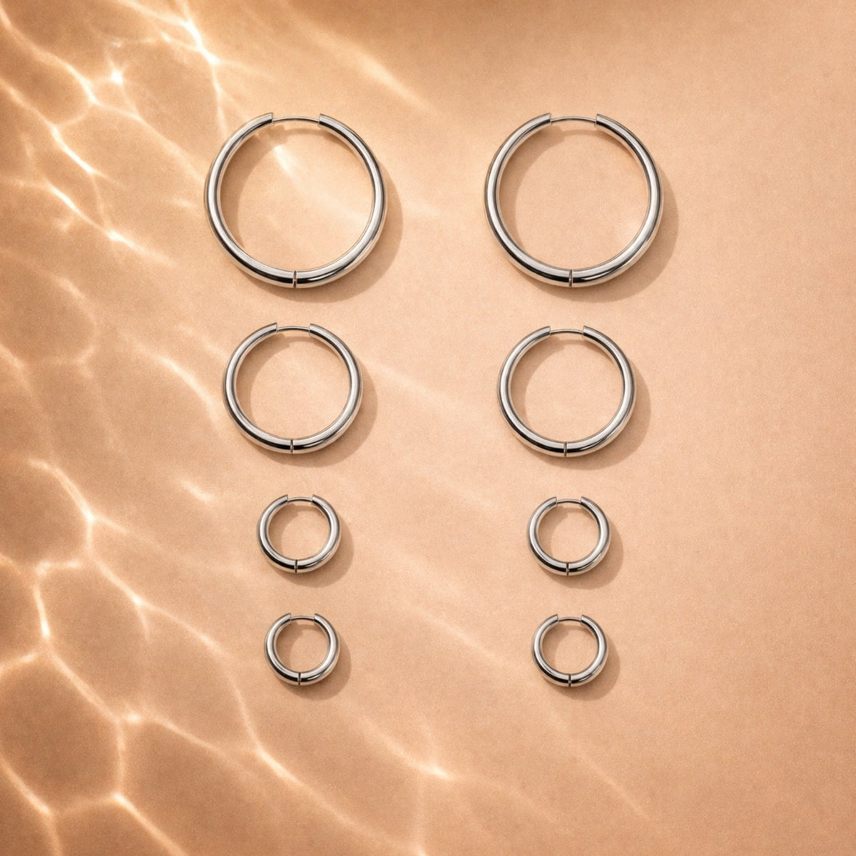 Thick Hoop Earrings 11