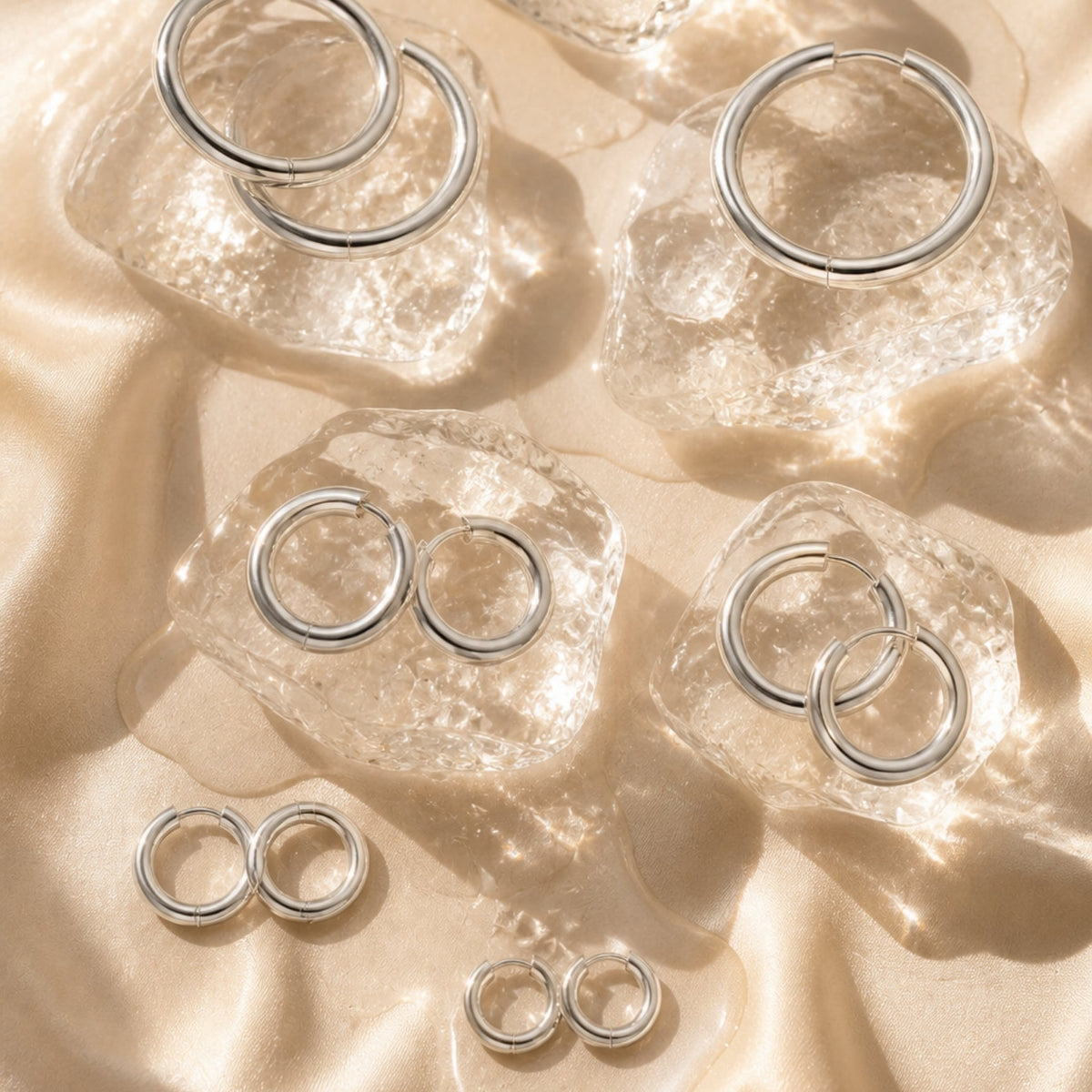 Thick Hoop Earrings 13