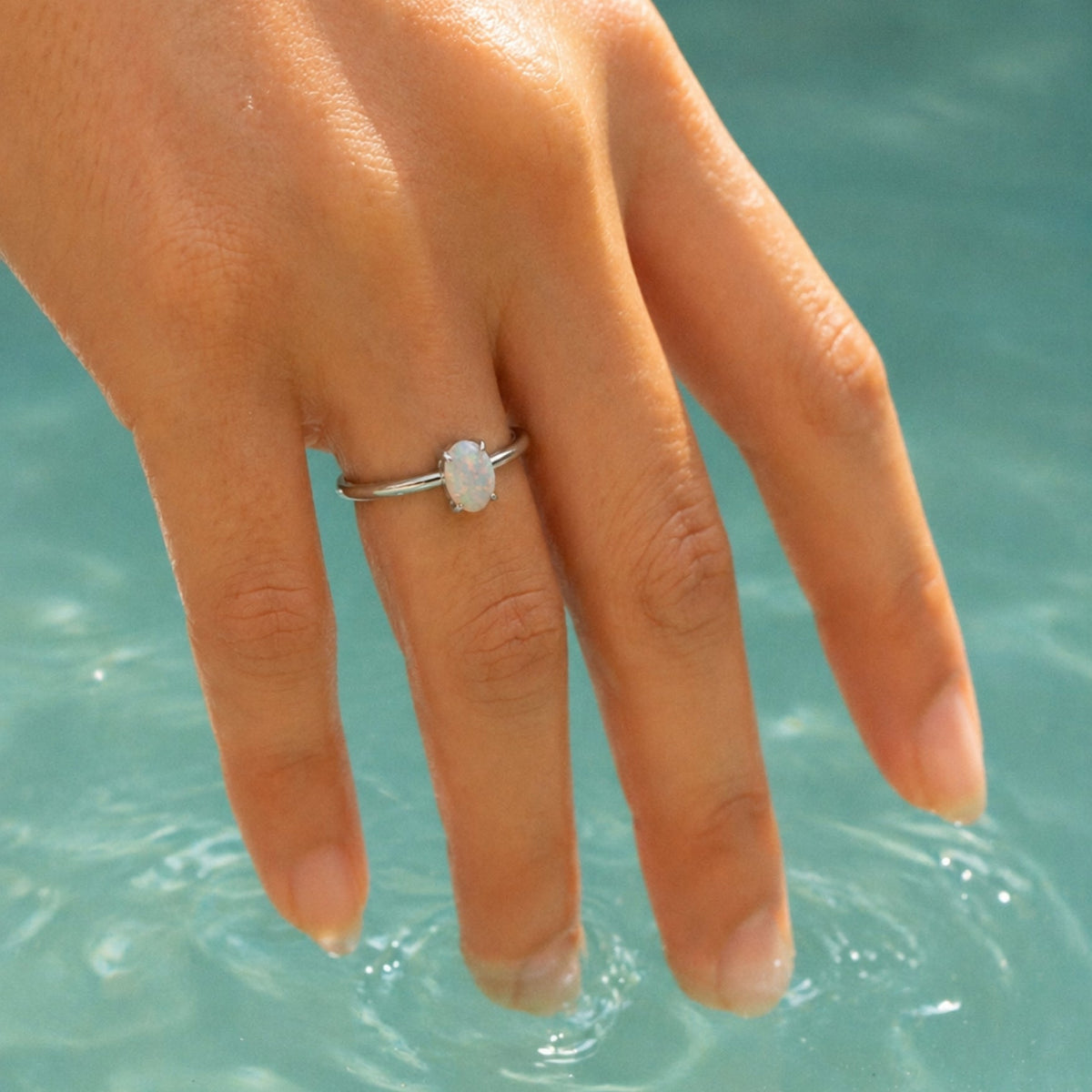 Oval Opal Ring 9