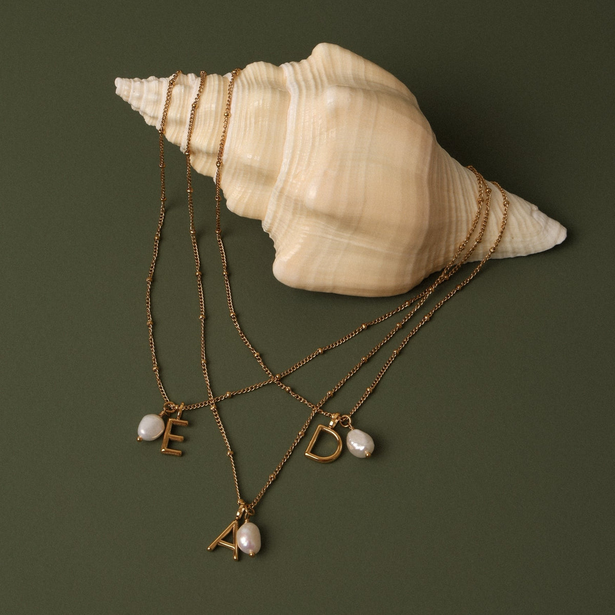 Initial & Pearl Necklace 5