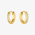 Tiny Gold Hoop Earrings 4