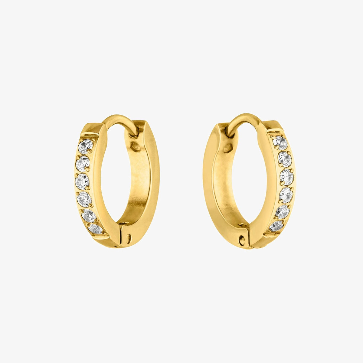 Tiny Gold Hoop Earrings 4
