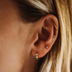 Oasis Green Hoops Earrings 4