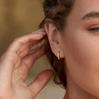 Tiny Gold Hoop Earrings 9