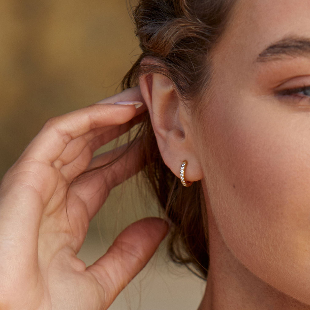 Tiny Gold Hoop Earrings 9