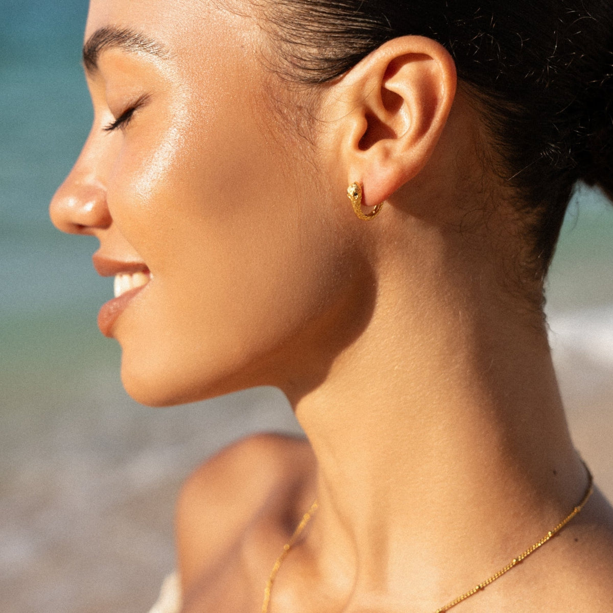 Snake Hoops Earrings 3