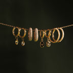 Large Pavé Hoops 7